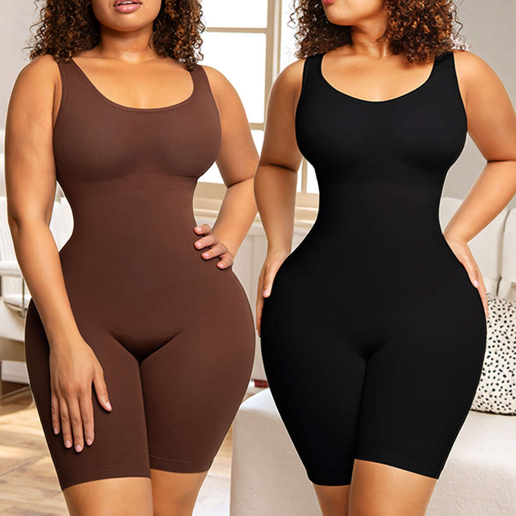 Wholesale High Quality Seamless Full Body Shaper Plus Size Shapewear for Women Tummy Control Butt Lifter Bodysuit